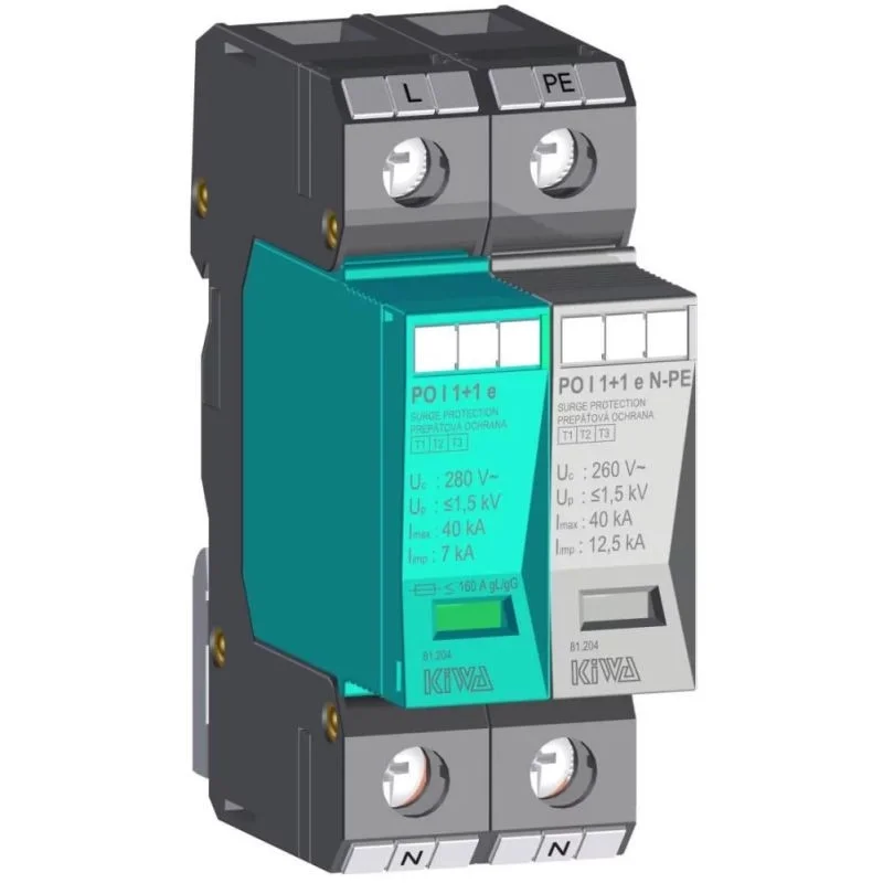 Akció PO I eco 1+1 280V túlfeszültség levezető 7kA T1+T2 (B+C) 81.204 KIWA