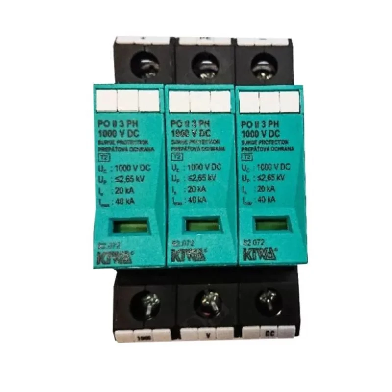 Alacsony ár PO II 3 PH 1000V DC túlfeszültség levezető 20kA T2 (C) 82.072 KIWA