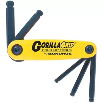 3/16-3/8 inch GorillaGrip gömbvégű összecsukható imbuszkulcs készlet BF5 - Bondhus - 12894 Olcsó