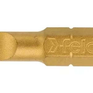 6,5x1,2x25mm lapos bit / egyhornyú bithegy Tin bevonattal C 6,3 1/4 - Felo - 02061070 Csak ma