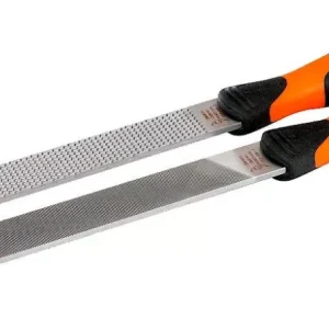 Végkiárusítás 200x25x4mm 4 az 2-ben Lapos fa ráspoly és fém reszelő készlet ERGO™ 2K nyél - Bahco - 4-154-08-2-2